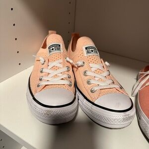 Converse All Star Peach Canvas Sneakers